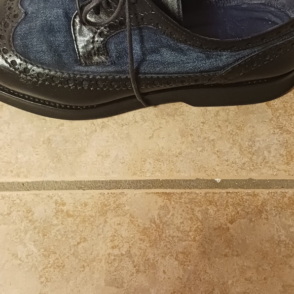 Men doucal's denim jeans oxfords - Picture 3 of 8